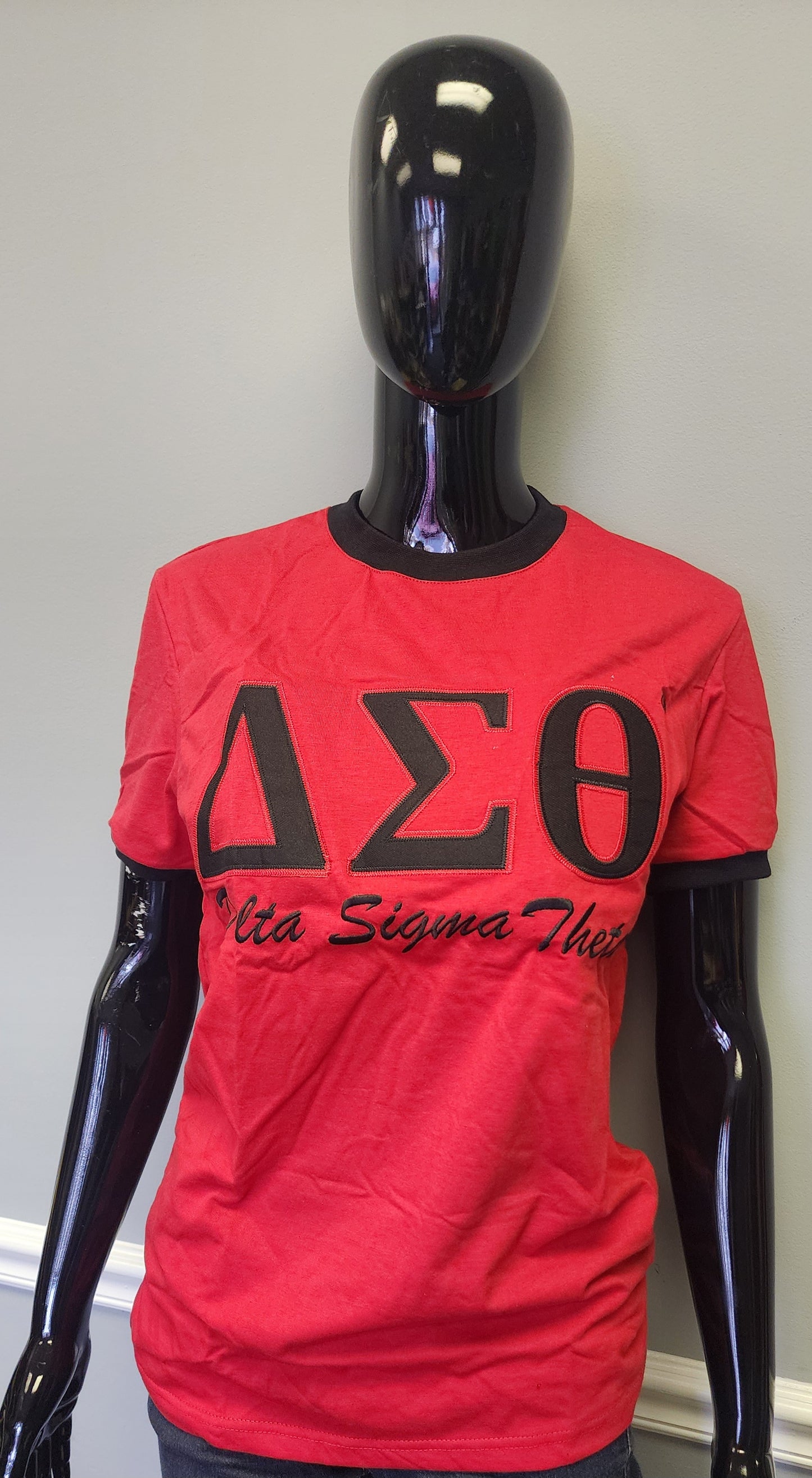 Delta Crew Neck Red Ringer