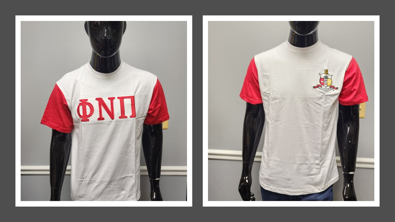 KAPPA WHITE TSHIRT w/RED SLEEVE