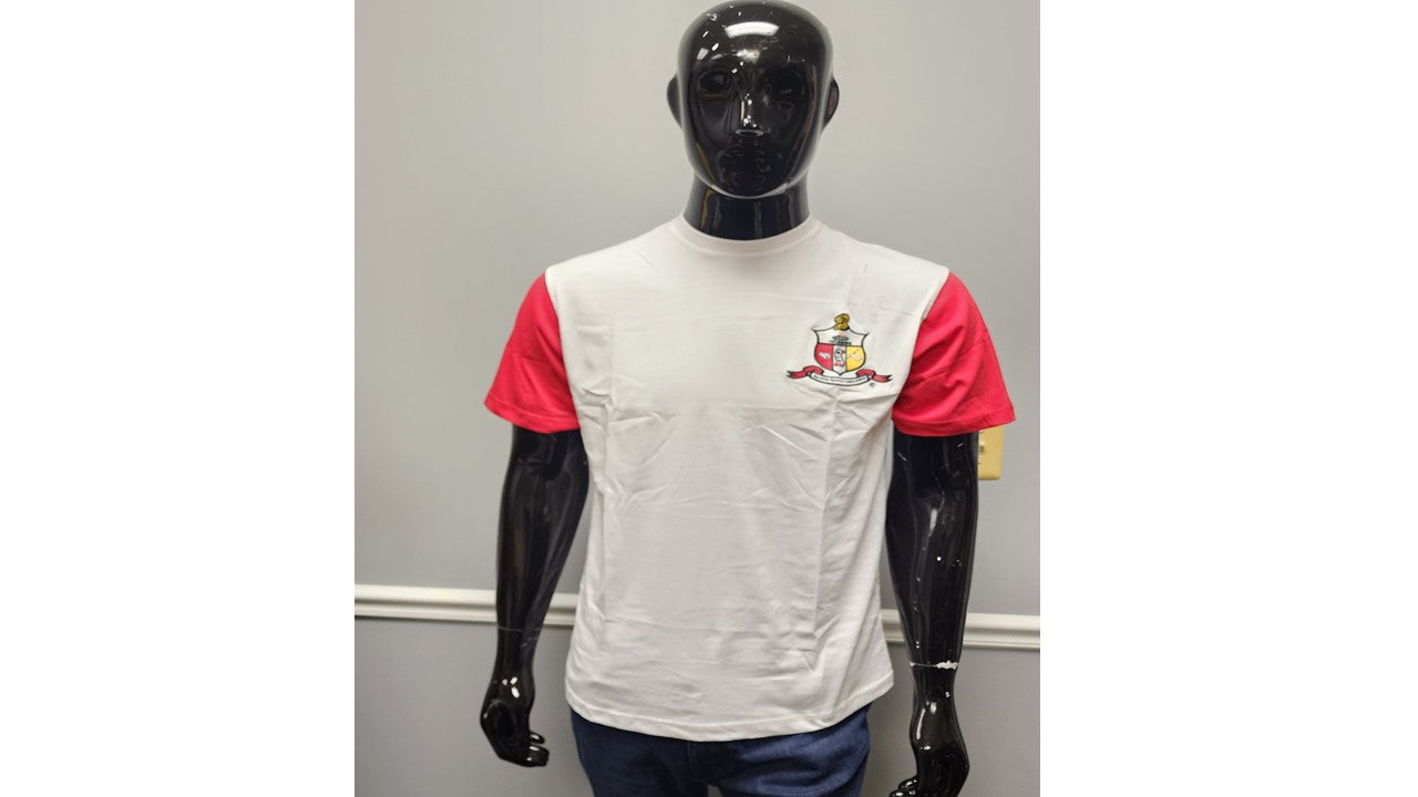 KAPPA WHITE TSHIRT w/RED SLEEVE