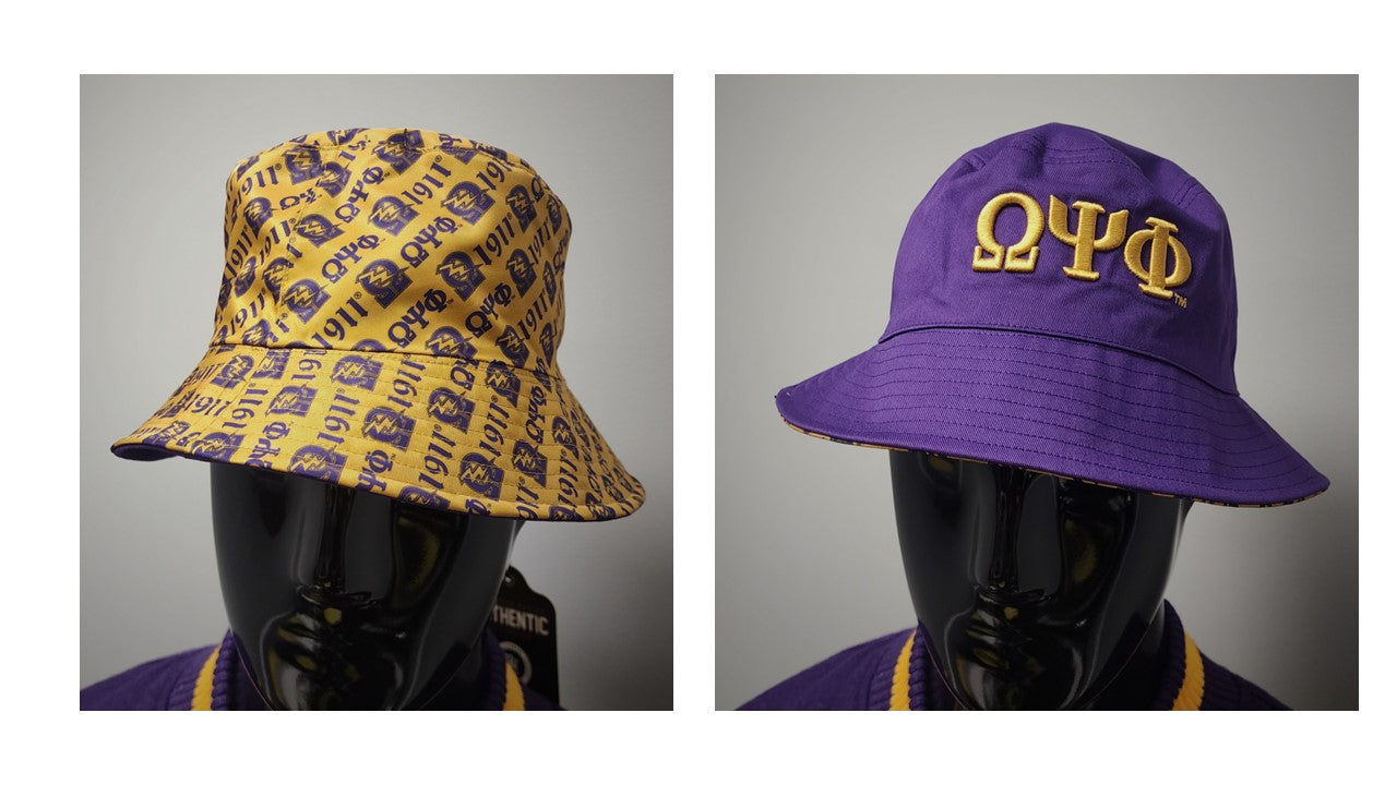 Omega Psi Phi Reversible Bucket Hat