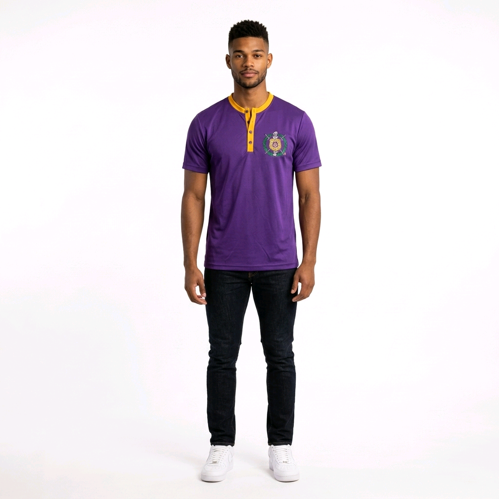 Omega Psi Phi Heather Collar Dri-Fit