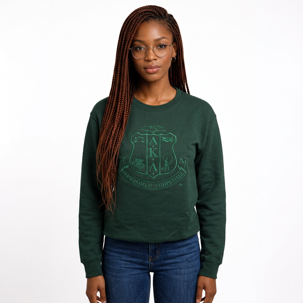 AKA Monochromatic Crew Neck Sweat Top