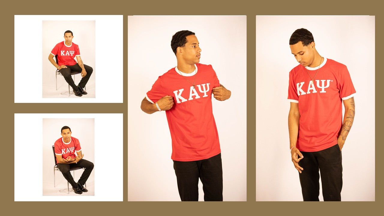 Kappa Alpha Psi Red White Ringer
