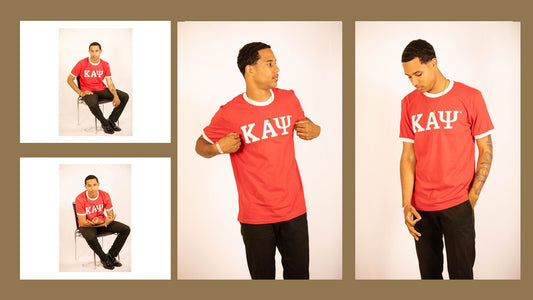 Kappa Alpha Psi Red White Ringer