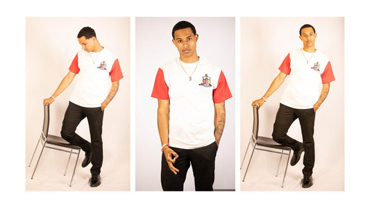 Kappa Alpha Psi Whte TShirt w/Red Sleeves