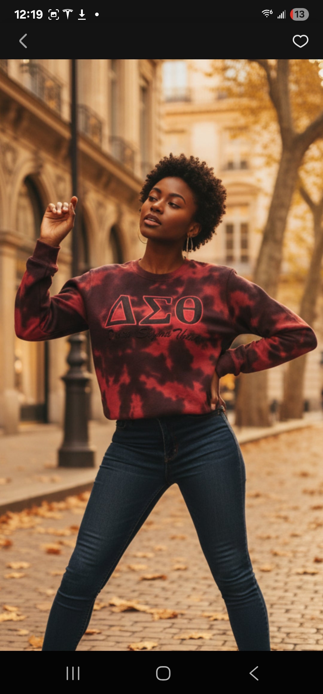 Delta Crew Neck Tie Dye