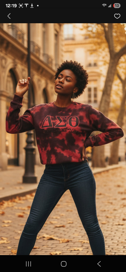Delta Crew Neck Tie Dye