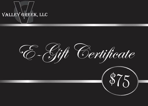 E-Certificate - $75.00